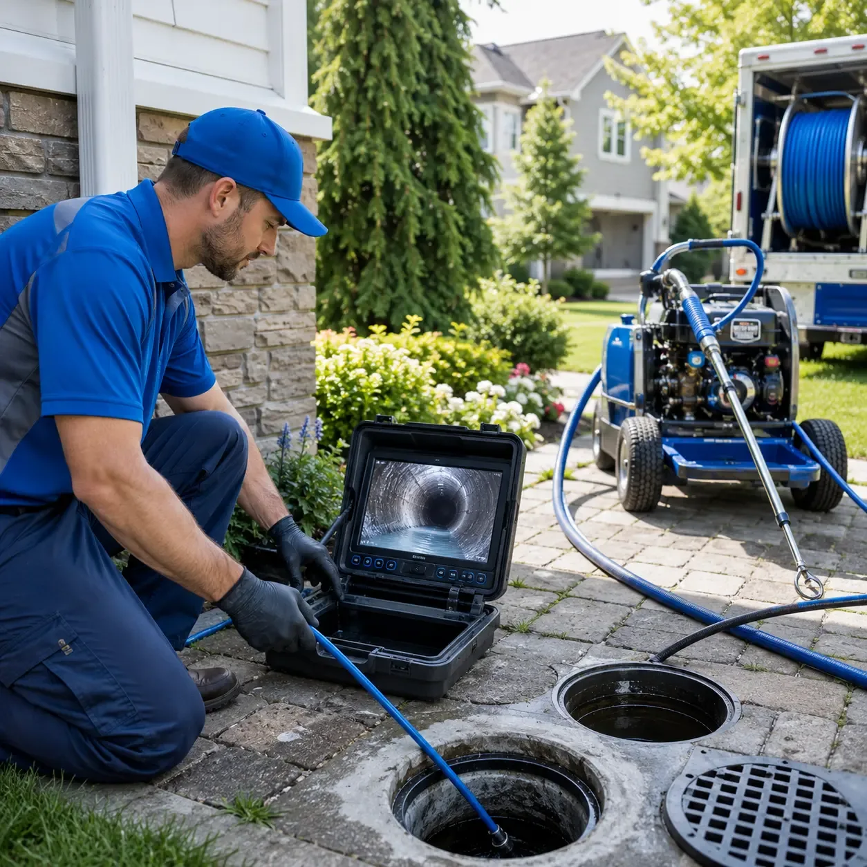 Outdoor drain cleaning professionals serving Wallpack Center, NJ