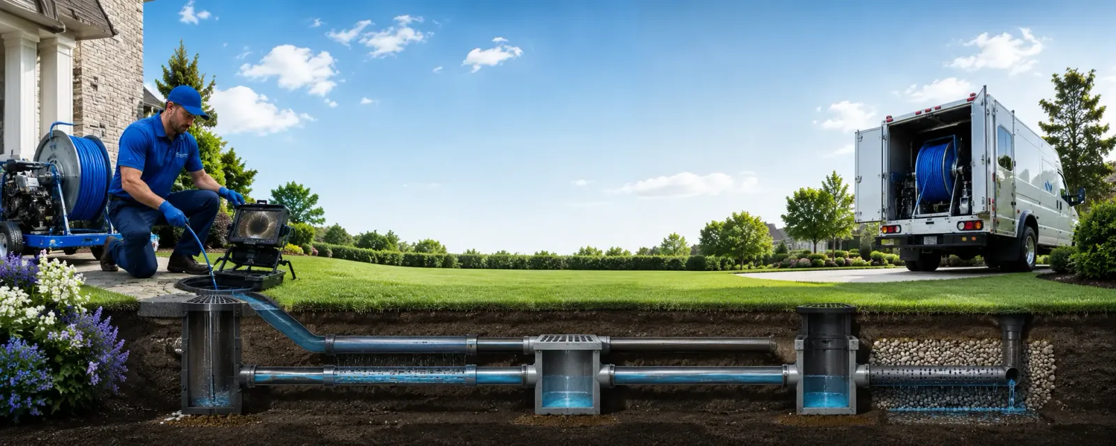 Outdoor drain cleaning information for Wallpack Center, NJ